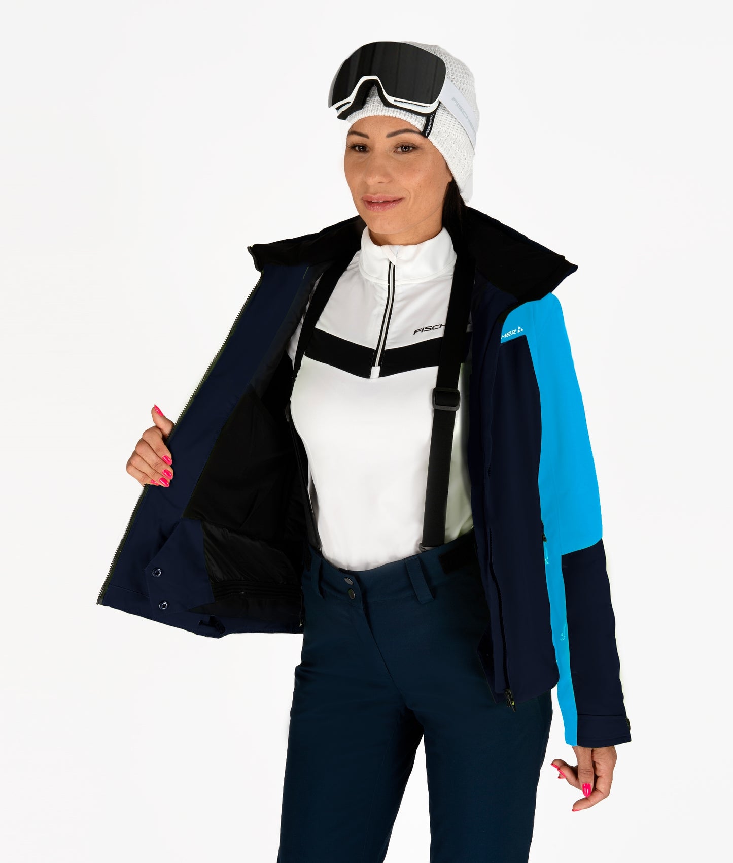Fleiding Giacca Sci Isolata Donna BLU OCEANO